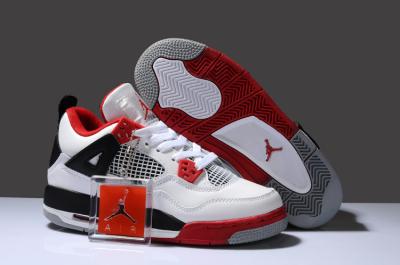 Cheap Air Jordan 4 Leather Women's Shoes wholesale No. 177